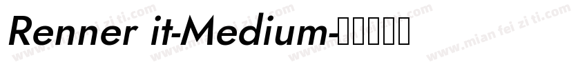 Renner it-Medium字体转换